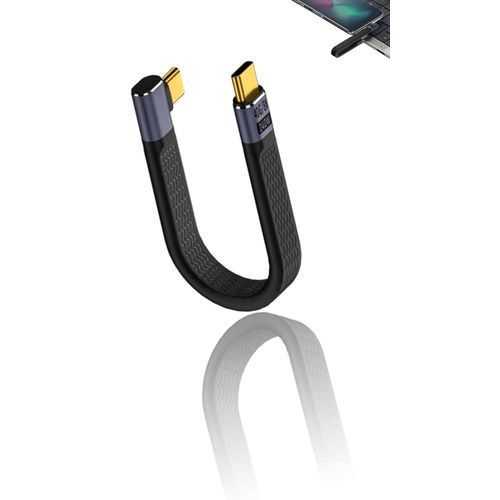 USB C to USB C Cable, 240W Fast Charging 40Gbps USB4 4/3 Compatible 8K Display Support - All-in-One Fast Data Transfer & Power Delivery FPC Cable