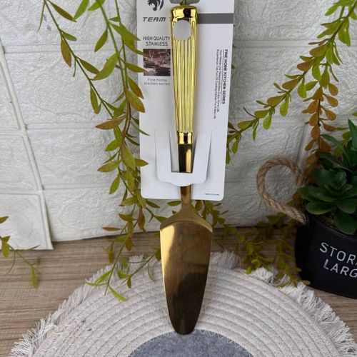 High Quality Stainless Steel Cake Shovel, Gold Color, High-end Home Kitchen Series