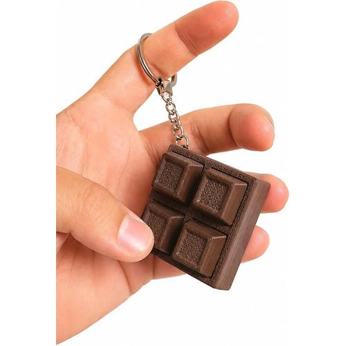 Choco ClickBrick Fidget Clicker Keychain, Plastic, Stress Relief Toy for Adults, Pocket Haptic Design