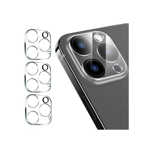 For iPhone 15 Pro /15 Pro Max Camera Lens Protector Tempered Glass Full Coverage Guard - 3 Packs/Transparent