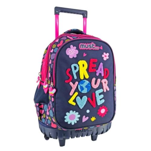 School Trolley Backpack Spread Your Love 3 Cases