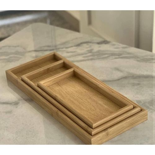 Stainless steel tray set lightweight best price with us 50 cm wide x 23 cm