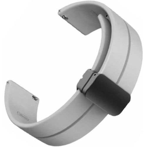 22mm Silicone Strap With Magnetic Folding Buckle For Huawei Watch GT3 Pro Smart Watch 46mm - (Only Strap) GREY