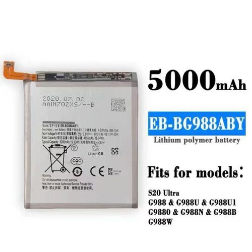 Replacement battery for Samsung Galaxy S20 ultra EB-BG988ABY