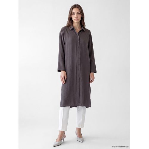 Modal Blended Oversize Women's Shirt Tunic