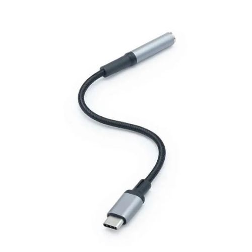 Newgurin Type-C to 3.5mm Headphone Jack Audio Adapter - 15cm Braided Cable, Supports Calls & Music (GL-ZJ-022)