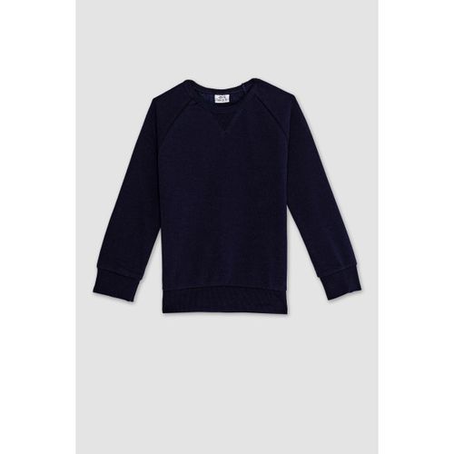Boy Crew Neck New Regular Fit Sweat Shirt - Navy
