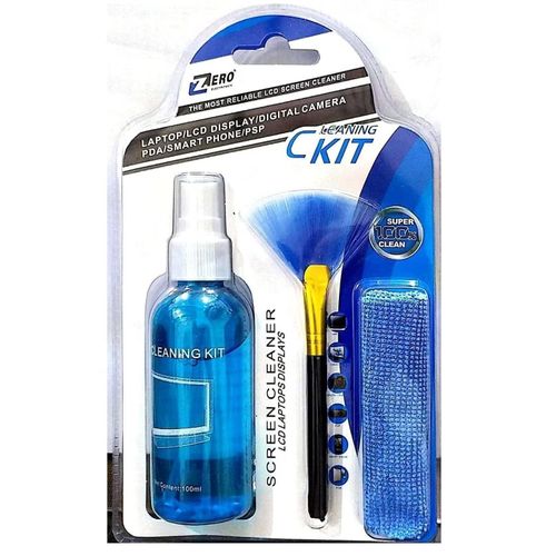 Efficient 3-in-1 Cleaning Kit for PC, laptops, LCD TV , Monitor , Camera , Smartphone, Lens, Tablet / 100ML