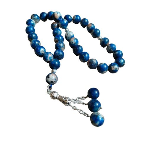 Elegant Natural 33 Beads Lapis Lazuli Rosary