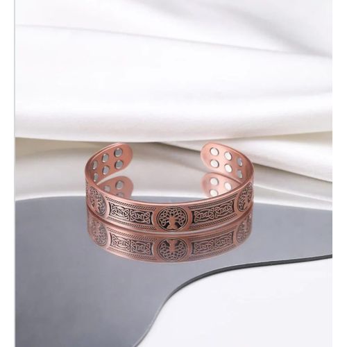 Copper Magnetic Bracelets for Men and Women with18 Neodymium Magnets