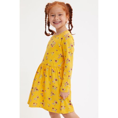 Dress Skirt Knitted Dress - Yellow