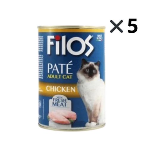 5Cans فلس باتيه بالدجاج - طعام قطط رطب 400 غرام