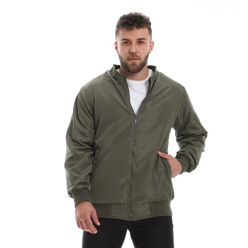 Waterproof Zipper Full Sleeves Jacket - Oily