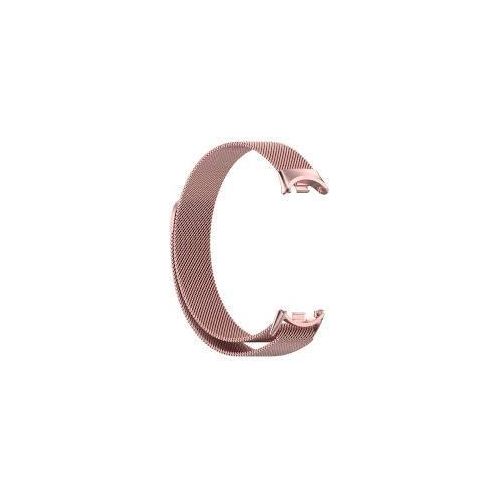 Bracelet Compatible with Xiaomi Mi Band 10/9/8, Stainless Steel Replacement Straps, Mesh Metal Watch Strap, Magnetic Adjustable Replacement Strap For Xiaomi Smart Band 8/9/10 PINK