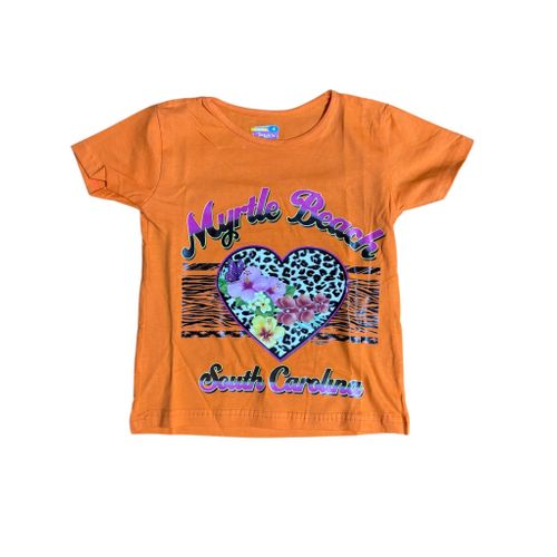 Printed Short Sleeve gril T-Shirt 2