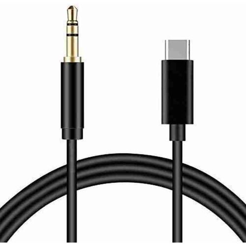 AUX to Type C Cable, 3.5mm Audio Jack to USB TYPE C Car Radio Adapter HD Audio Cable to D 3.5 Headphone Jack Adapter, Aux Dongle Cable Audio Input (3.5mm) (USB Type-C)