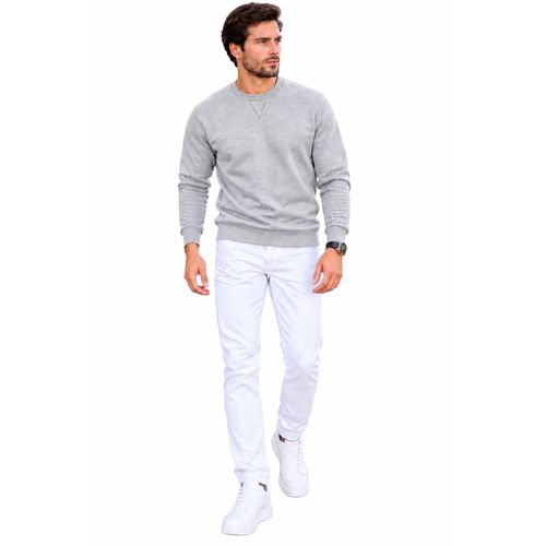 Hero Basic - Canada Embroidered Sweatshirt - Heathergrey