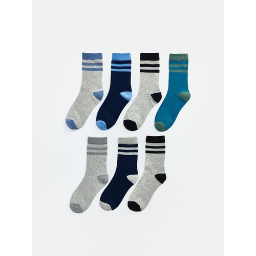 Striped Boy's Ankle Socks 7 Pack