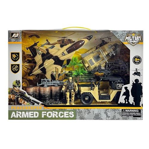 Peacekeeper Armed Special Combat Forces (Jet Plane,Soldier,Boat and Jeep) - HW-M223-2