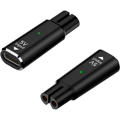 5V USB-C Shaver Charger Adapter Compatible for Philips Norelco OneBlade QP2724 QP2834 QP1924 MG7910 MG5910 MG9510 Series(2pcs)