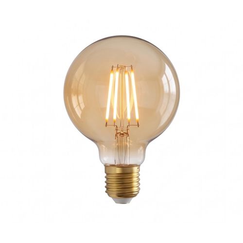 G95 Decorative Amber LED Filament Bulb - Warm White 4W - E27 Base - Energy Saving