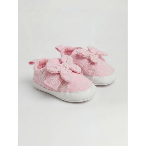Bow Detailed Baby Girls Prewalker Shoes