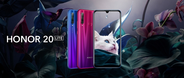 موبايل هونر Honor 20 Lite - 6.21-inch 128GB/4GB Mobile Phone - Phantom Blue من جوميا