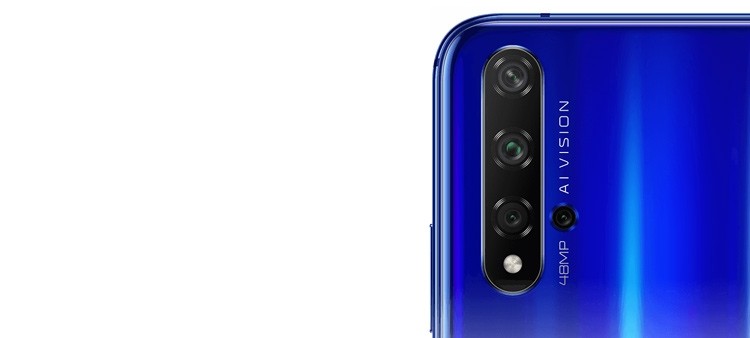 موبايل هونر Honor 20 موبايل ثنائي الشريحة - 6.26 بوصة - 128 جيجا/ 6 جيجابايت - 4G - أزرق + غطاء من جوميا