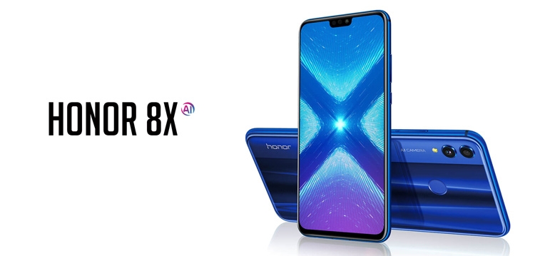 موبايل هونر Honor 8X موبايل - 6.5 بوصة - 128 جيجا - ثنائي الشريحة - 4G- أزرق من جوميا