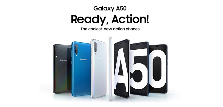 موبايل سامسونج جالكسي موبايل سامسونج جالاكسي Samsung Galaxy A50 موبايل سامسونج ثنائي الشريحة موبايل  6.4 بوصة  128 جيجابايت  4G موبايل سامسونج  أبيض