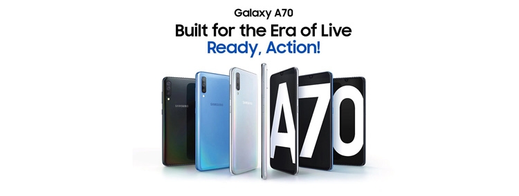 موبايل سامسونج جالكسي موبايل سامسونج جالاكسي Samsung Galaxy A70 - 6.7-inch 128GB/6GB Dual SIM 4G Mobile Phone- White