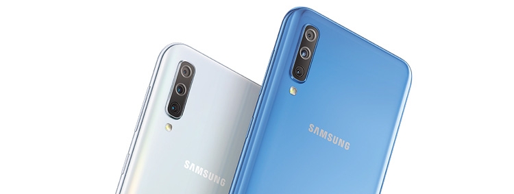 موبايل سامسونج جالكسي  Samsung Galaxy A70 - 6.7-inch 128GB/6GB Dual SIM 4G Mobile Phone White