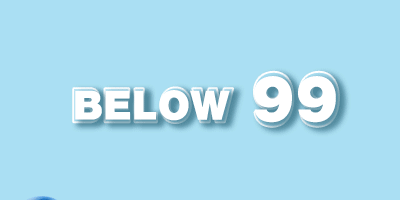 Below 99