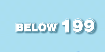 Below 199