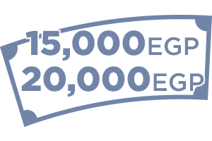 15,000 : 20,000 EGP