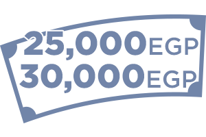 25,000 : 30,000 EGP