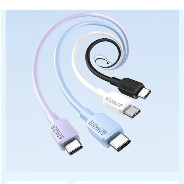 Anker 310 USB-C to USB-C Cable – 60W Fast Charging, Lengths(3ft & 6ft)-dokantech#