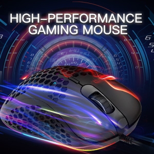 with RGB Backlit, 6400 DPI Adjustable Ergonomic PC Gaming Mice