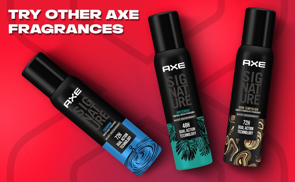 Axe Signature Intense Long Lasting No Gas Body Deodorant For Men 200 ml