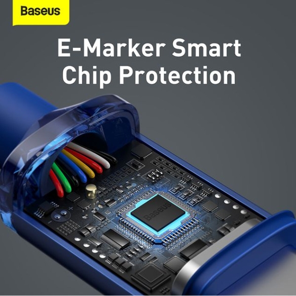 Baseus Crystal Shine Series Fast Charging Data Cable Type-C to Type-C 100W 1.2m-dokantech#