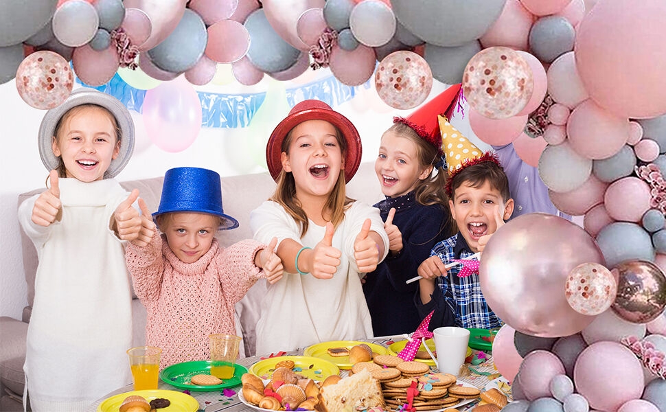 بالونات وردية