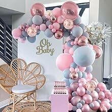 طقم بالونات وردية