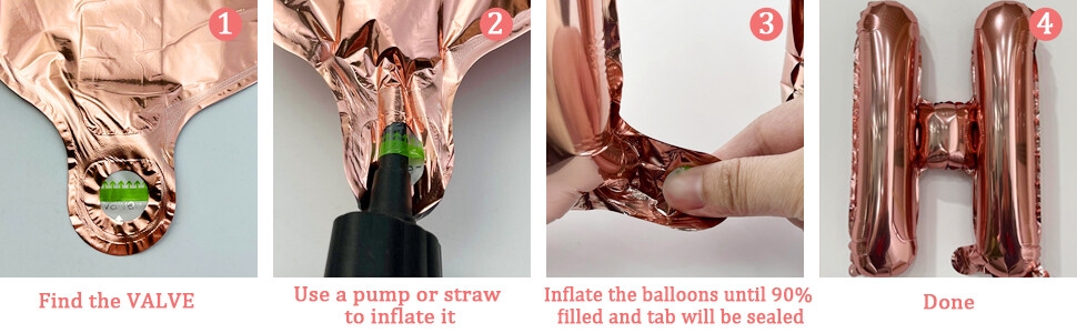 زينة حفلة كرات هوائية وردية