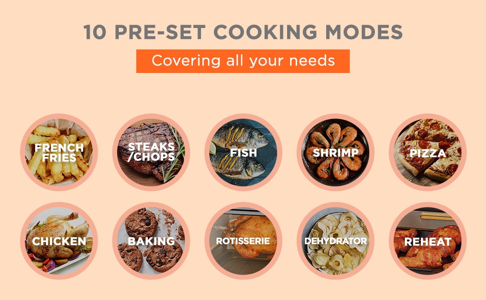 Black+Decker Digital Air Fryer Oven, 12L, Silver - AOF100-B5