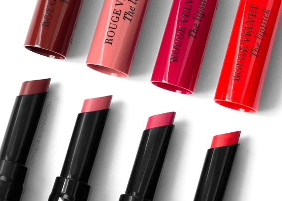 Bourjois Rouge قطيفة The Lipsticks - CrystalCandy Makeup Blog - Review +  Swatches
