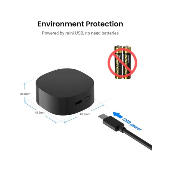 BroadLink RM4 TV Mate Universal  Remote – Alexa & Google Support-Dokkantech