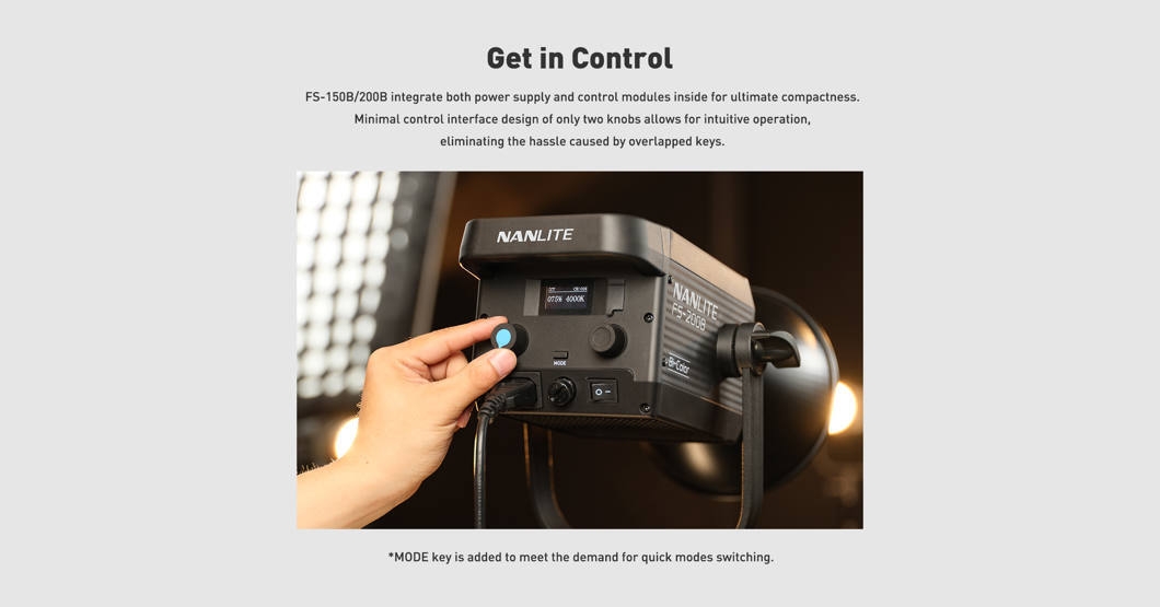 NANLITE FS-200Bi (Buy 1 Get 1 FREE) + GB-288 Optical Snoot