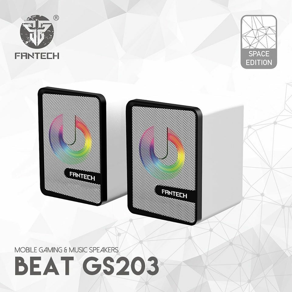 FANTECH BEAT GS203 RGB PC Gaming Speakers - 3W*2(RMS) - White - NEXTmart  Store