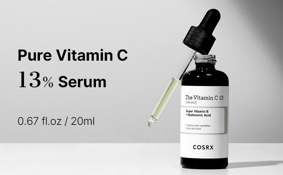 Pure Vitamin C 13% Serum  cosrx korean skincare truskin cerave