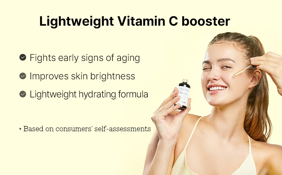 lightweight serum vitamin c aging skin brightness hydrating moisture glow korean skincare youthful
